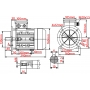 SILNIK ELEKTRYCZNY 0,75kW 1390 + PRZEKŁADNIA I=80